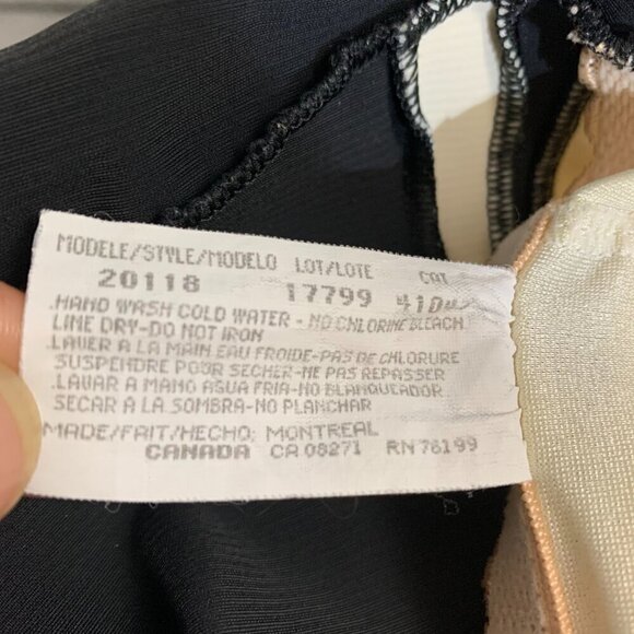 Vintage Black Yellow Colour Block High Square Neck One Piece Swimsuit - Picture 10 of 10